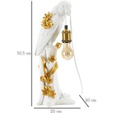 Mauro Ferretti Bijela/u zlatnoj boji stolna lampa (visina 50,5 cm) Parrot – | shoptok.hr