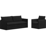  Set sofe 2 pcs Crna 196 x 82 x 85 cm Tkanina | shoptok.hr