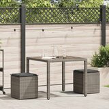 Maison Chic Vrtni stolčki - Vrtni stoli z blazinami 2 kosa Siva 40x40x43 cm poli ratan JS1100, (21877189) Cene