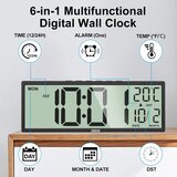 XREXS digitalna stenska ura 37×13,5cm | Shoptok.si