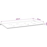  Jastuk za vrtnu klupu boja vina 100x50x4 cm tkanina Oxford | shoptok.hr