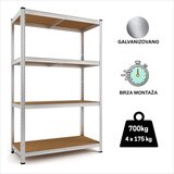 Epro Metalna montažna polica Standard, 150x70x30 cm, 875kg, (4x175kg) Cene