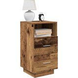 vidaXL Noćni ormarić s 2 ladice staro drvo 36x36x68 cm Cijene