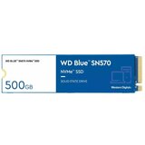 Western Digital 500GB M.2 NVMe Gen3 WDS500G3B0C SN570 Blue SSD disk cene