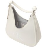 Calvin Klein Torba za čez ramo volneno bela | Shoptok.si