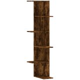  Kutna zidna polica boja dimljenog hrasta 36,5x36,5x140cm drvena | Eponuda.com