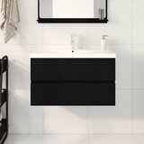  Kupaonski ormarić za sudoper Crni hrast 80 x 39 x 62 cm | Eponuda.com
