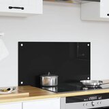  Kuhinjski zid Crna 80 x 40 cm Staklo otporno na udarce Slike