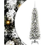 vidaXL Umjetno božićno drvce s stalakom Zelena i bijela 150 cm | shoptok.hr