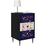  Noćni ormar MAINZ 2 kom. Crni hrast 36 x 33 x 61 cm | shoptok.hr