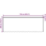  Čipkasta zavjesa sa zavjesama Bijelo 280 x 750 cm Poliester | shoptok.hr