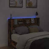  Uzglavlje S LED lampica Dimljeni hrast 140 x 16,5 x 103,5 cm | shoptok.hr