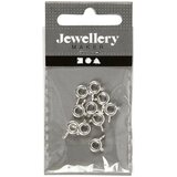 Artmie Srebrne vzmetne zaponke za nakit 6 mm - paket 10 kosov | Shoptok.si