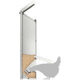  Hranilica za piliće Srebrno 13 x 12 x 51 cm Cinkani čelik | shoptok.hr
