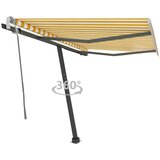 Maison Chic Prostostoječa ročno zložljiva tenda - Senčniki 350x250 cm rumena/bela, (22038907) | Shoptok.si