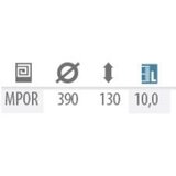Prosperplast podstavek za senčnik, 39x13cm, rjavi PROS MPOR-440U | Shoptok.si