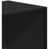 vidaXL Knjižna omara črna 80,5x35x170,5 cm inženirski les | Shoptok.si