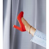 Gemre Red pumps on a block heel Leonard | ePonuda.com