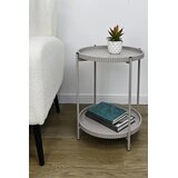 BIZZOTTO Kovinska okrogla stranska mizica ø 42 cm Herdys – | Shoptok.si
