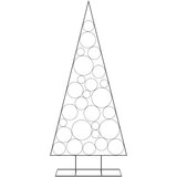 vidaXL Metalno ukrasno božićno drvce crno 210 cm | shoptok.hr