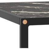 vidaXL Klubska mizica črna s črnim marmornim steklom 60x60x35 cm | Shoptok.si