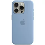 Apple IPHONE 15 PRO SILICONE CASE MAGSAFE WINTER BLUE