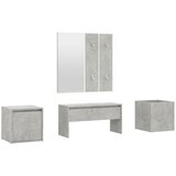  Set namještaja za hodnik siva boja betona konstruirano drvo | shoptok.hr