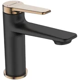 miješalica za umivaonik alanis crna/rose gold 155 mm, sa pop up sifonom