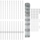 vidaXL Stupovi za ograde 22 kom U-Kanal 100 cm Galvanizirani čelik | shoptok.hr