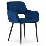 Brandless AMALFI Stol - Modri ​​žamet x 2, (22030444) | Shoptok.si