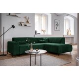 MID.YOU KOTNA SEDEŽNA GARNITURA, rebrasti žamet temno zelena | Shoptok.si