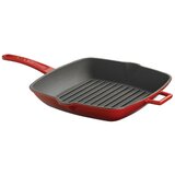 Lava četvrtasta rebrasta grill tava s integriranim ručkama i staklenim poklopcem | Eponuda.ba