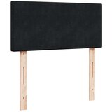 vidaXL Otomanski posteljni okvir z vzmetnicami črn 180x200cm žamet | Shoptok.si