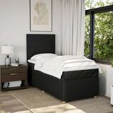 vidaXL Box spring postelja z vzmetnico črna 100x200 cm blago | Shoptok.si