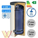 ZELTHERM WTHP-200 &amp;ndash; emajliran bojler 200 l z enim toplotnim izmenjevalnikom 2,62 m&amp;sup2; - Slike