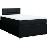  Krevet s oprugama i madracem crni 120 x 200cm od tkanine | shoptok.hr