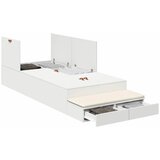  Krevet s ladicama s ladicama Bijelo 100 cm Konstruirano drvo | shoptok.hr