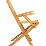  Sklopive vrtne stolice 4 kom 55x62x90 cm od masivne tikovine | shoptok.hr