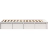 vidaXL krevetna konstrukcija s pohranom bijelo 90 x 190 cm boja drva | shoptok.hr