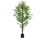vidaXL Umjetna biljka fikus 1260 listova 200 cm zelena Cijene