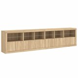  Komoda s LED svjetlima boja hrasta sonome 283x37x67 cm | shoptok.hr