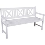 Garden Pleasure Bela lesena vrtna klop Malmö - | Shoptok.si