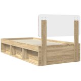  Okvir za krevet s uzglavljem Sonoma hrast 75 x 190 cm | shoptok.hr