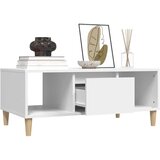  Stolić za kavu bijeli 90 x 50 x 36,5 cm od konstruiranog drva Slike