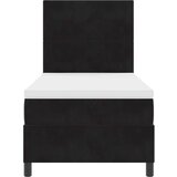  Posteljna podlaga z vzmetnico – črna, 90x200 cm, žamet, (22053021) | Shoptok.si