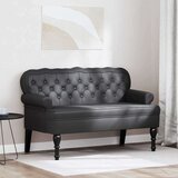  Chesterfield klupa Crna 119 5 x 64 5 x 75 cm Lažna koža | shoptok.hr