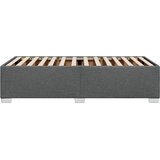  Okvir kreveta bez madraca tamnosivi 100x200 cm od tkanine | shoptok.hr