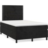 Box spring krevet s madracem crni 120 x 200 cm baršunasti | shoptok.hr