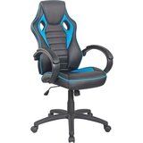 Möbelix Pisarniški Stol Speedy, Črna, Modra, Videz Usnja | Shoptok.si