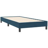 Box spring krevet bez madracem tamnoplavi 80x220 cm baršunasti | shoptok.hr